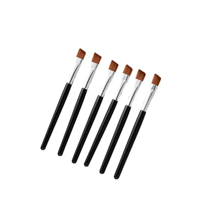Mini Eyebrow Brush and Eyeliner Brush with Black Handle